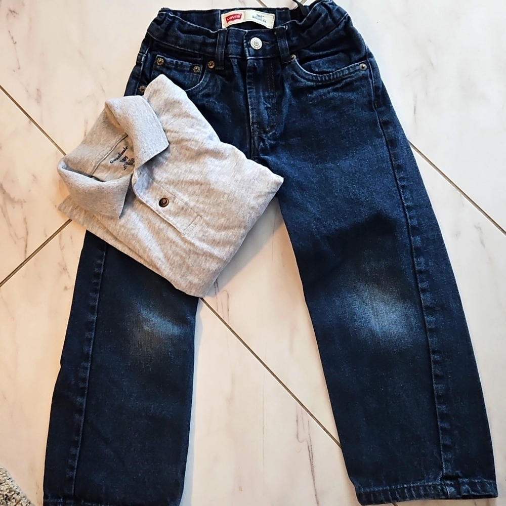 Levi Jeans + Garanimals Shirt  Size 5